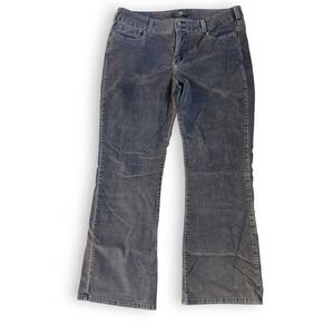 Levi's 526 Slender‎ Bootcut Pants Women's Size 16M Gray Corduroy